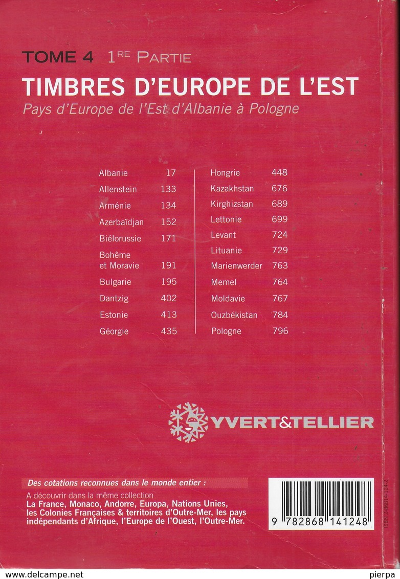 CATALOGO YVERT - TOMO 4 - EUROPA EST - EDIZIONE 2003 - USATO BUONE CONDIZIONI - Francia