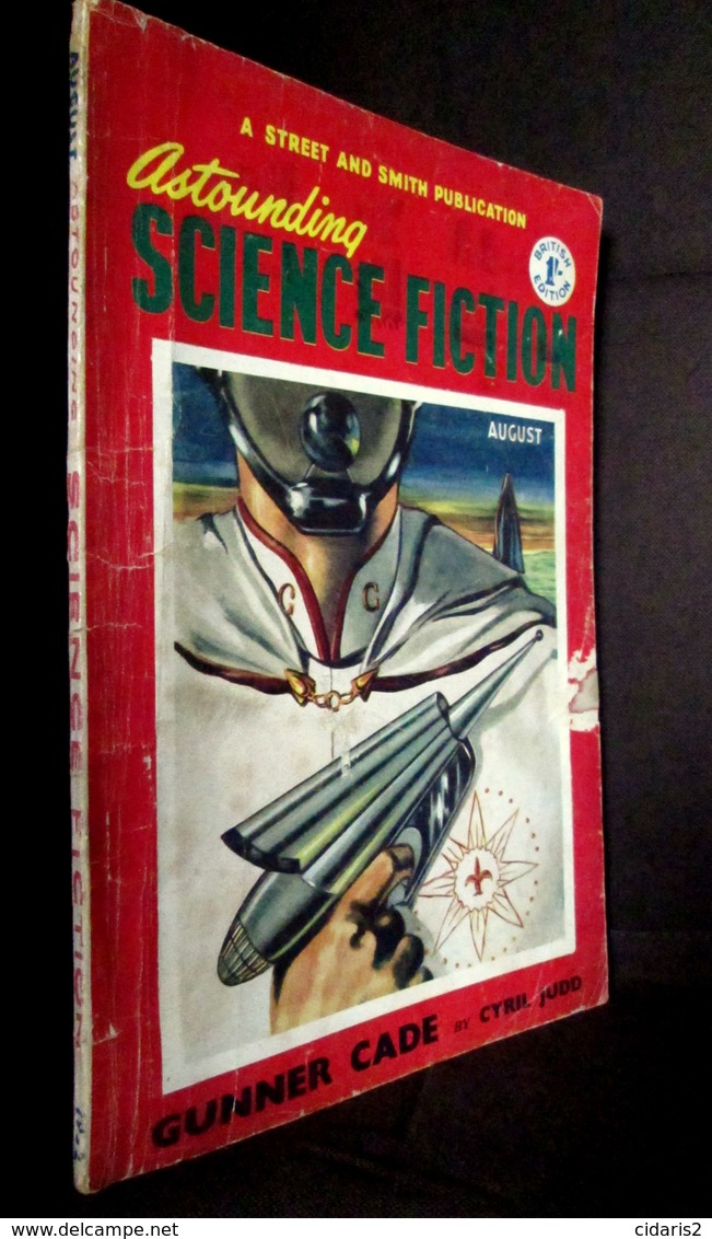 "ASTOUNDING SCIENCE FICTION"  N°8 VOL. VIII British Edition Vintage Magazine S.F Aug. 1952 ! - Ciencia Ficción