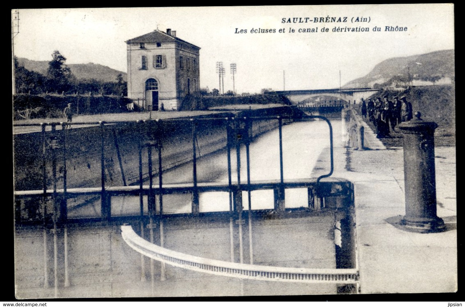 Cpa Du 01 Sault Brénaz Les écluses Et Le Canal De Dérivation Du Rhône   Avril18-12 - Non Classés