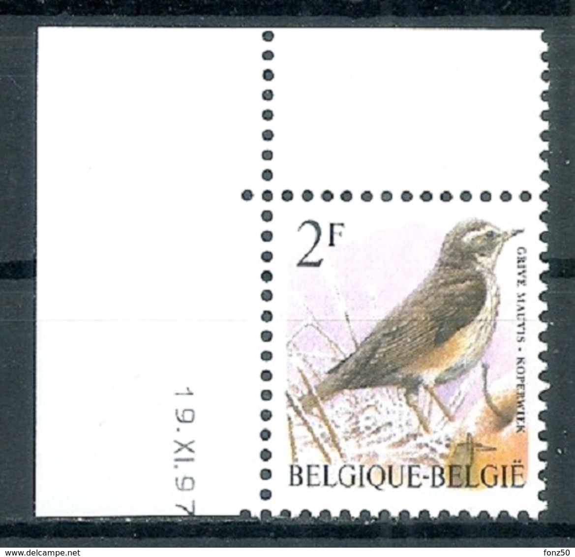 448 * BUZIN Datumstrook * Nr 2653 * 19-11-97 * Postfris Xx * - 1985-.. Oiseaux (Buzin)