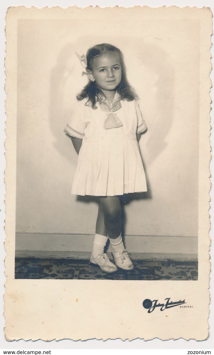 REAL PHOTO Ancienne Cute  Kid Little Girl  ,Petit Fillette  Old Orig - Other & Unclassified