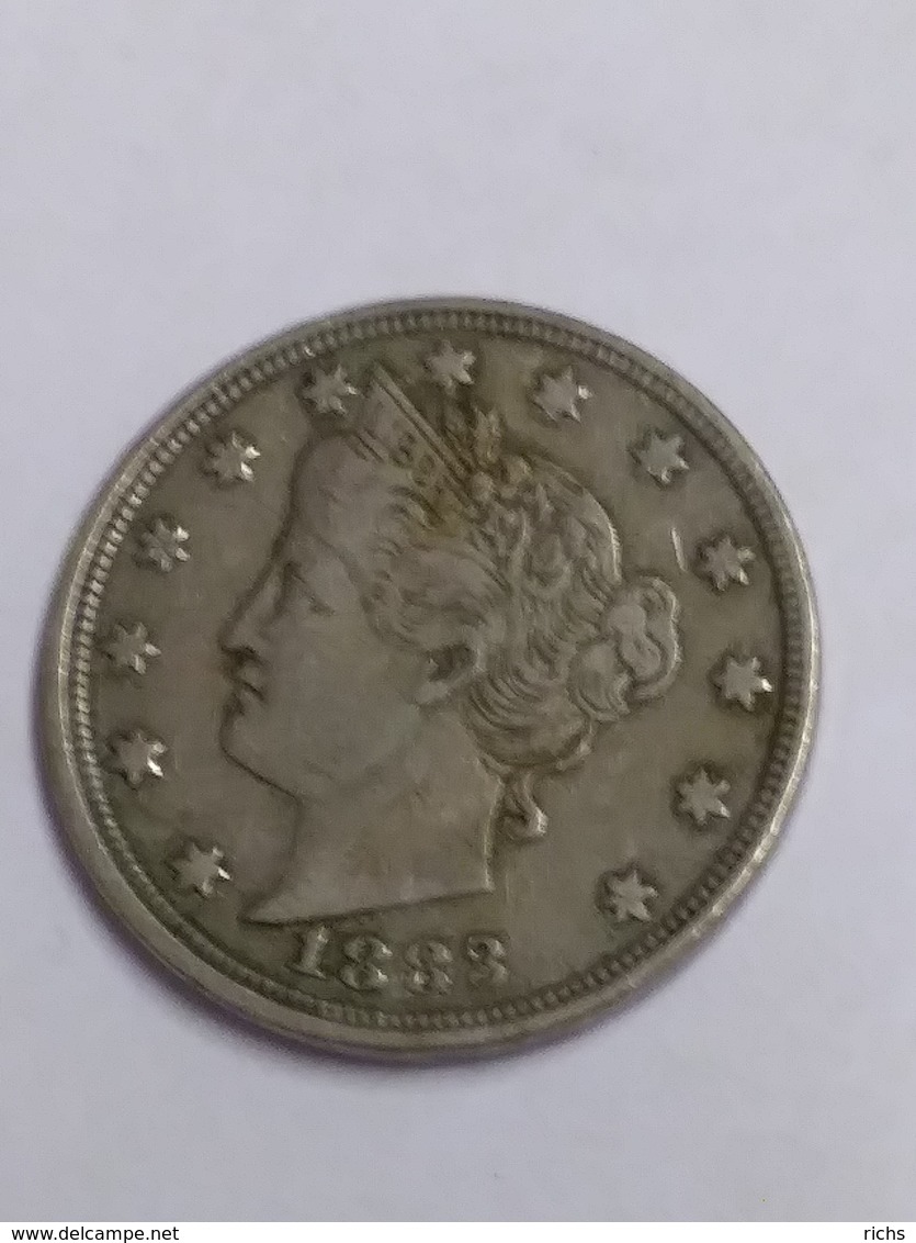 1883 Liberty "V" Nickel - 1883-1913: Liberty (Libertà)