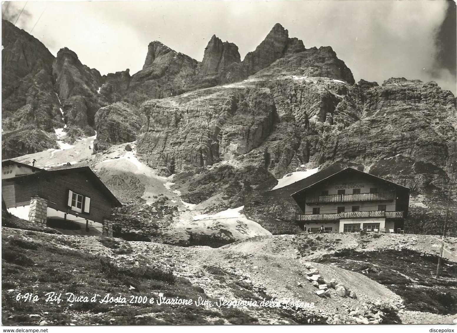 X2412 Cortina D'Ampezzo (Belluno) - Rifugio Duca D'Aosta - Stazione Superiore Funivia Delle Tofane / Non Viaggiata - Altri & Non Classificati