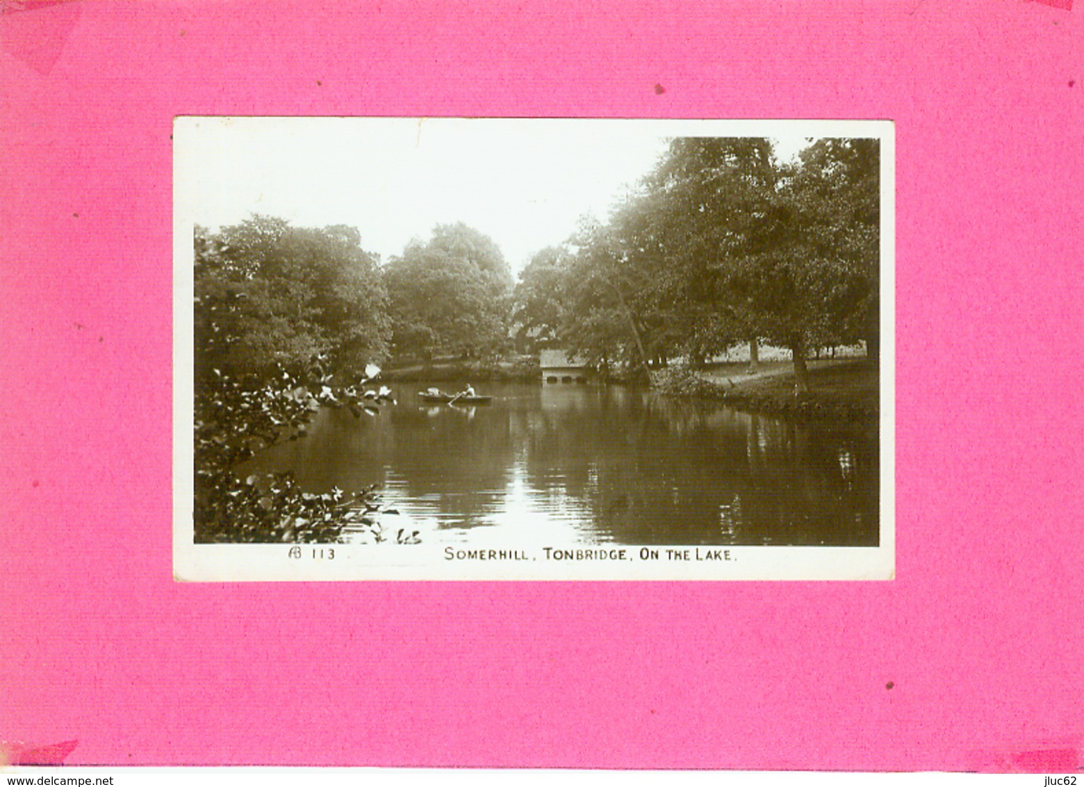 CP.    SOMERHILL  TONBRIDGE.  ON  THE  LAKE - Autres & Non Classés