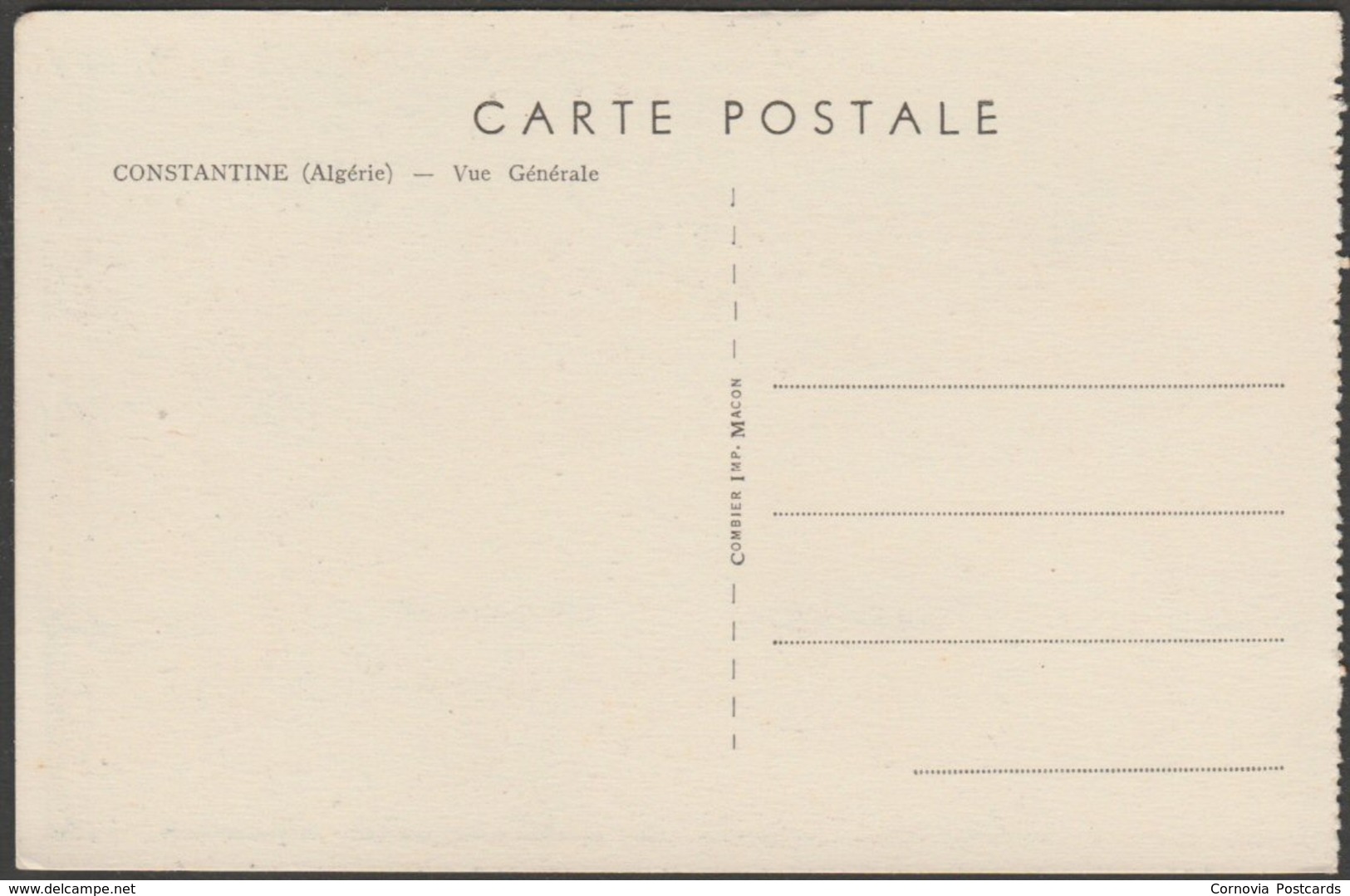 Vue Générale, Constantine, C.1950s - CIM CPSM - Constantine