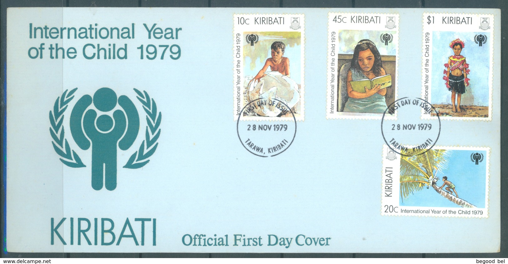 KIRIBATI - 28.11.1979 - FDC - YEAR OF THE CHILD  - Mi 342-345 Yv 21-24 - Lot 16795 - Kiribati (1979-...)