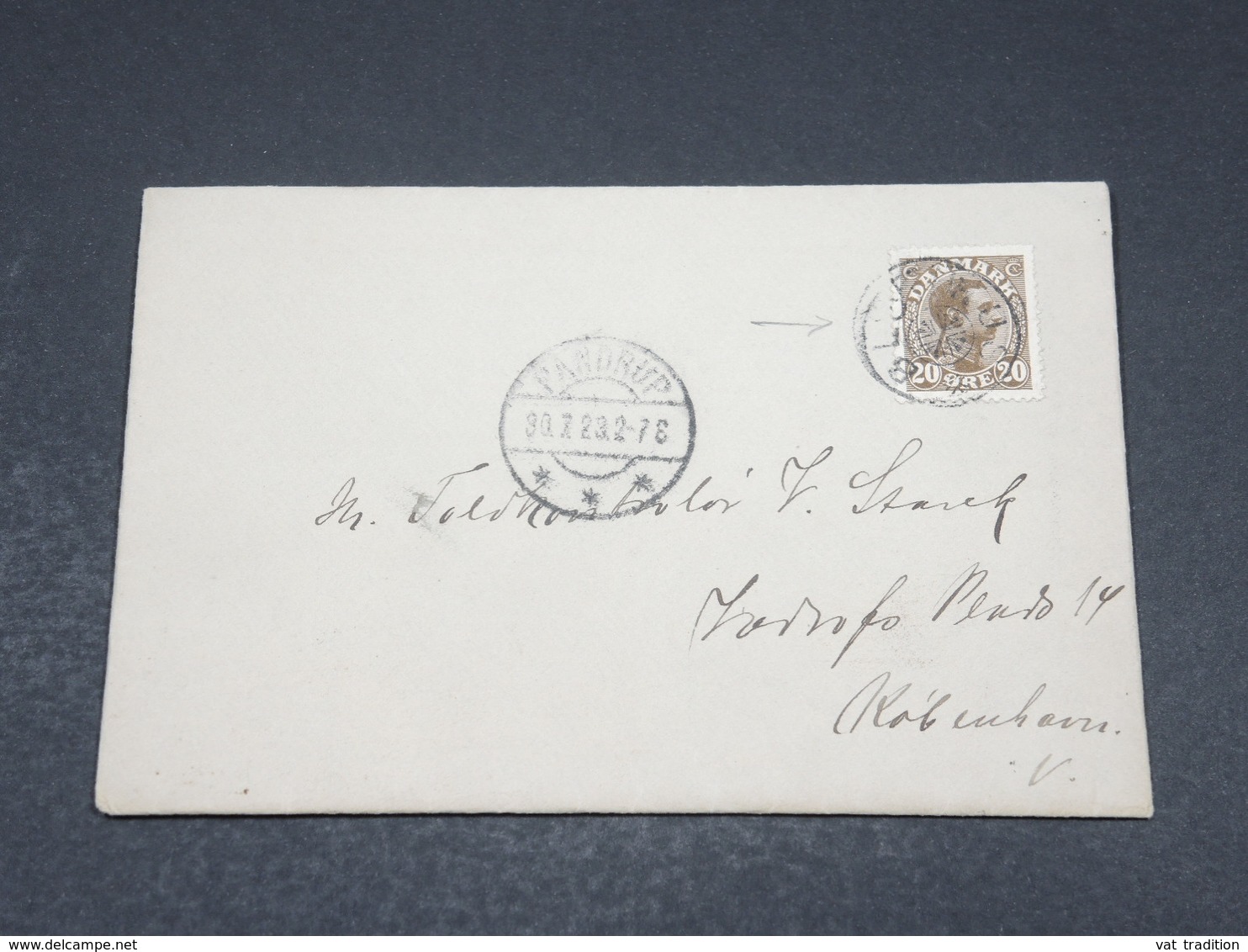 DANEMARK - Enveloppe En 1923 , Oblitération Plaisante - L 17318 - Storia Postale