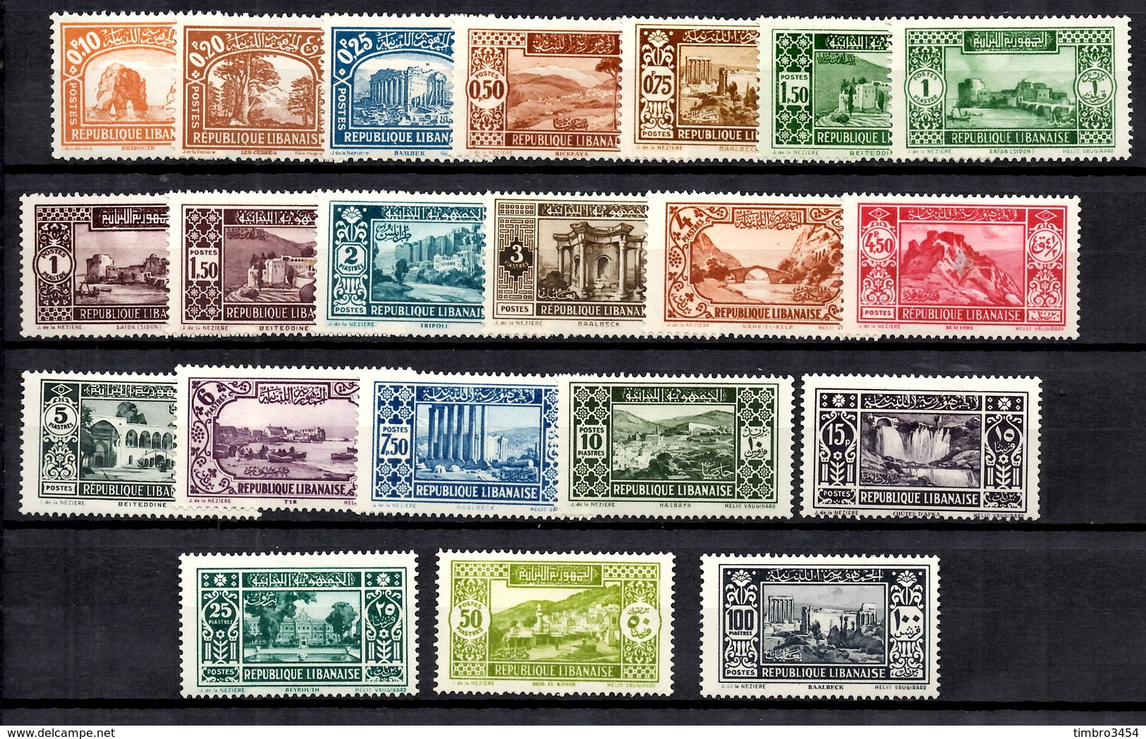 Grand Liban YT N° 128/148 Neufs *. B/TB. A Saisir! - Unused Stamps