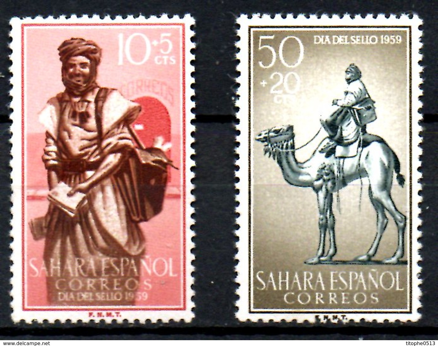 SAHARA ESPAGNOL. Timbres De 1959. Facteur. - Poste