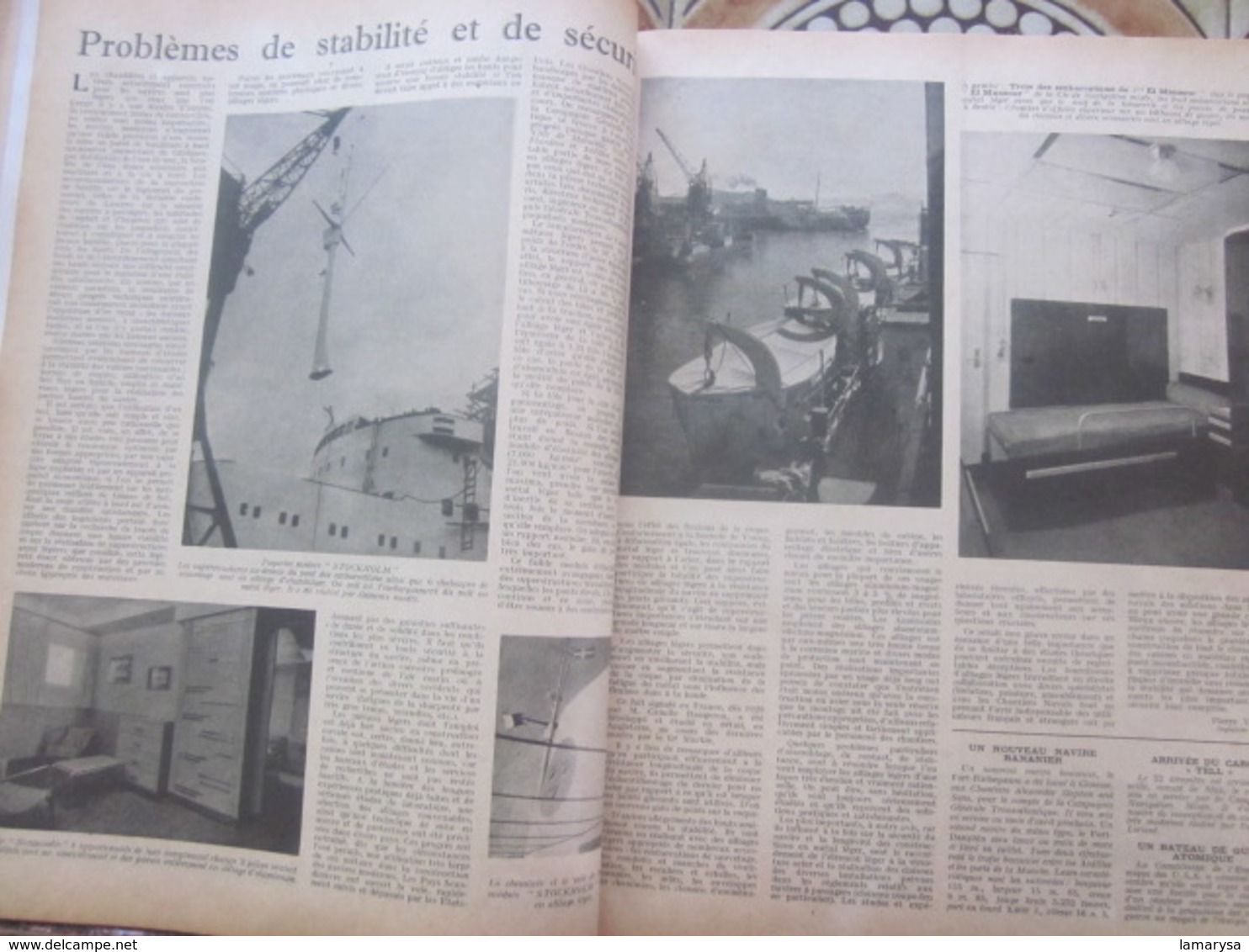 1949-RELIURE:LA REVUE NAUTIQUE-MARINE MILITAIRE-NAVIGATION COMMERCIAL,MARITIME,FLUVIAL,PÊCHE,YACHTING,CROISIÈRE-FR-Oumer