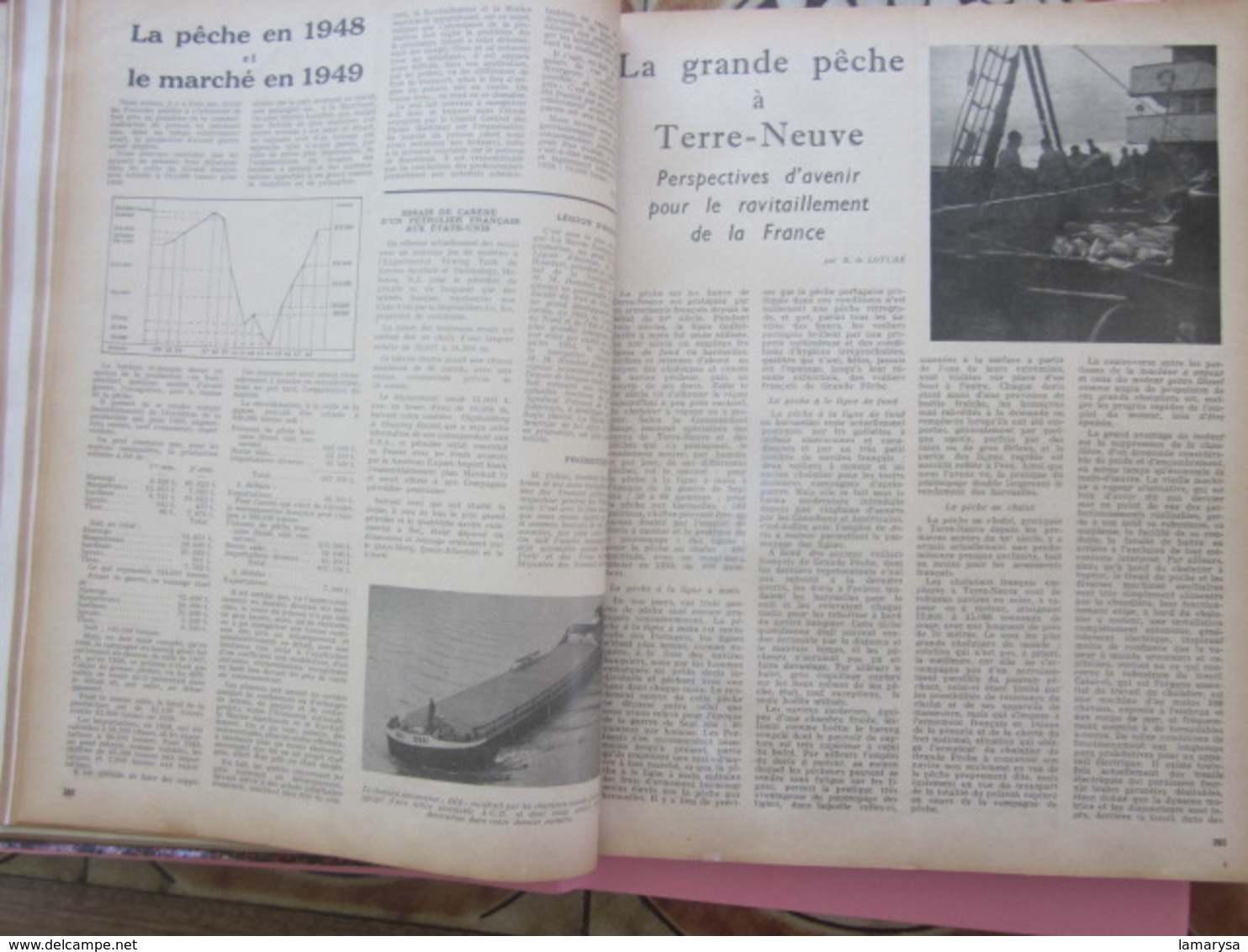 1949-RELIURE:LA REVUE NAUTIQUE-MARINE MILITAIRE-NAVIGATION COMMERCIAL,MARITIME,FLUVIAL,PÊCHE,YACHTING,CROISIÈRE-FR-Oumer