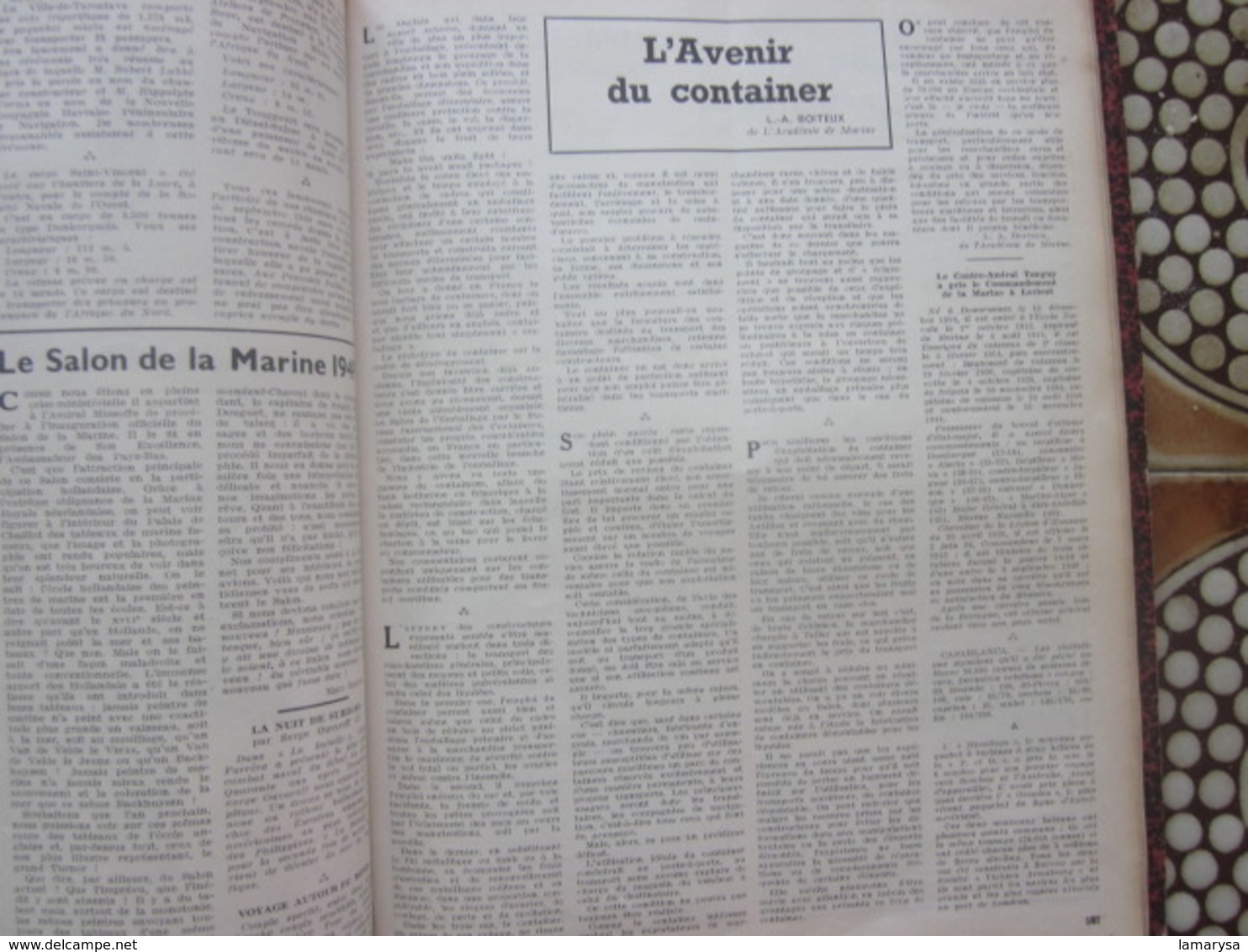 1949-RELIURE:LA REVUE NAUTIQUE-MARINE MILITAIRE-NAVIGATION COMMERCIAL,MARITIME,FLUVIAL,PÊCHE,YACHTING,CROISIÈRE-FR-Oumer