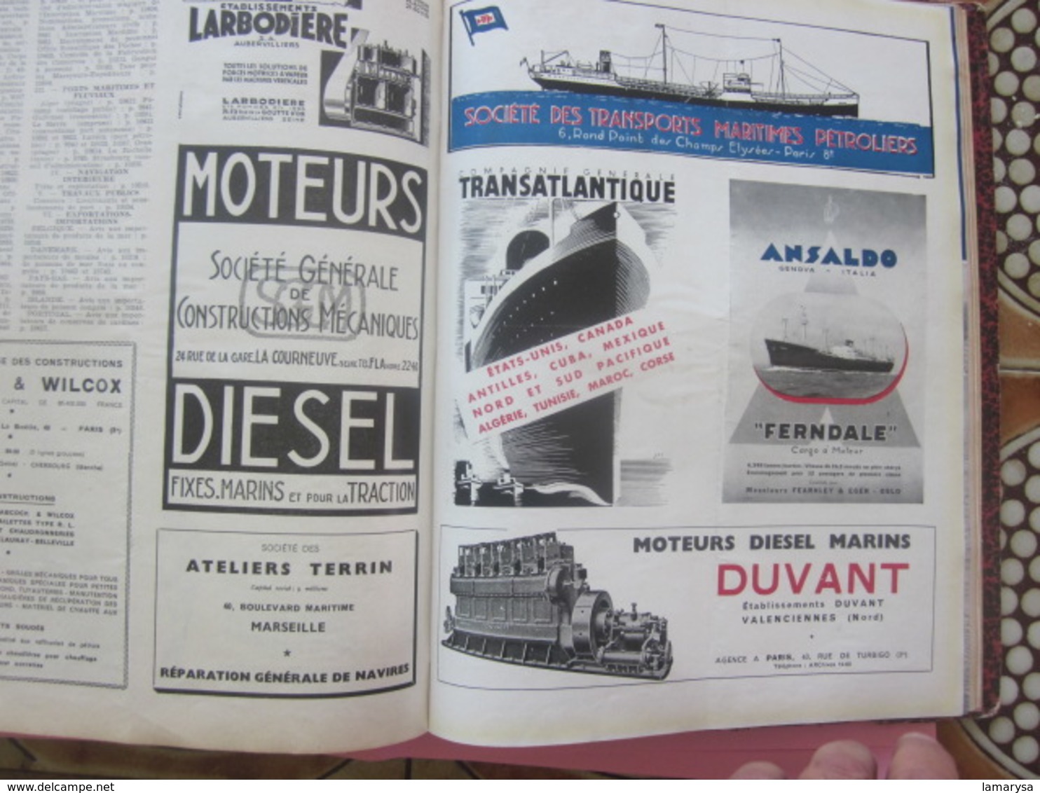 1949-RELIURE:LA REVUE NAUTIQUE-MARINE MILITAIRE-NAVIGATION COMMERCIAL,MARITIME,FLUVIAL,PÊCHE,YACHTING,CROISIÈRE-FR-Oumer