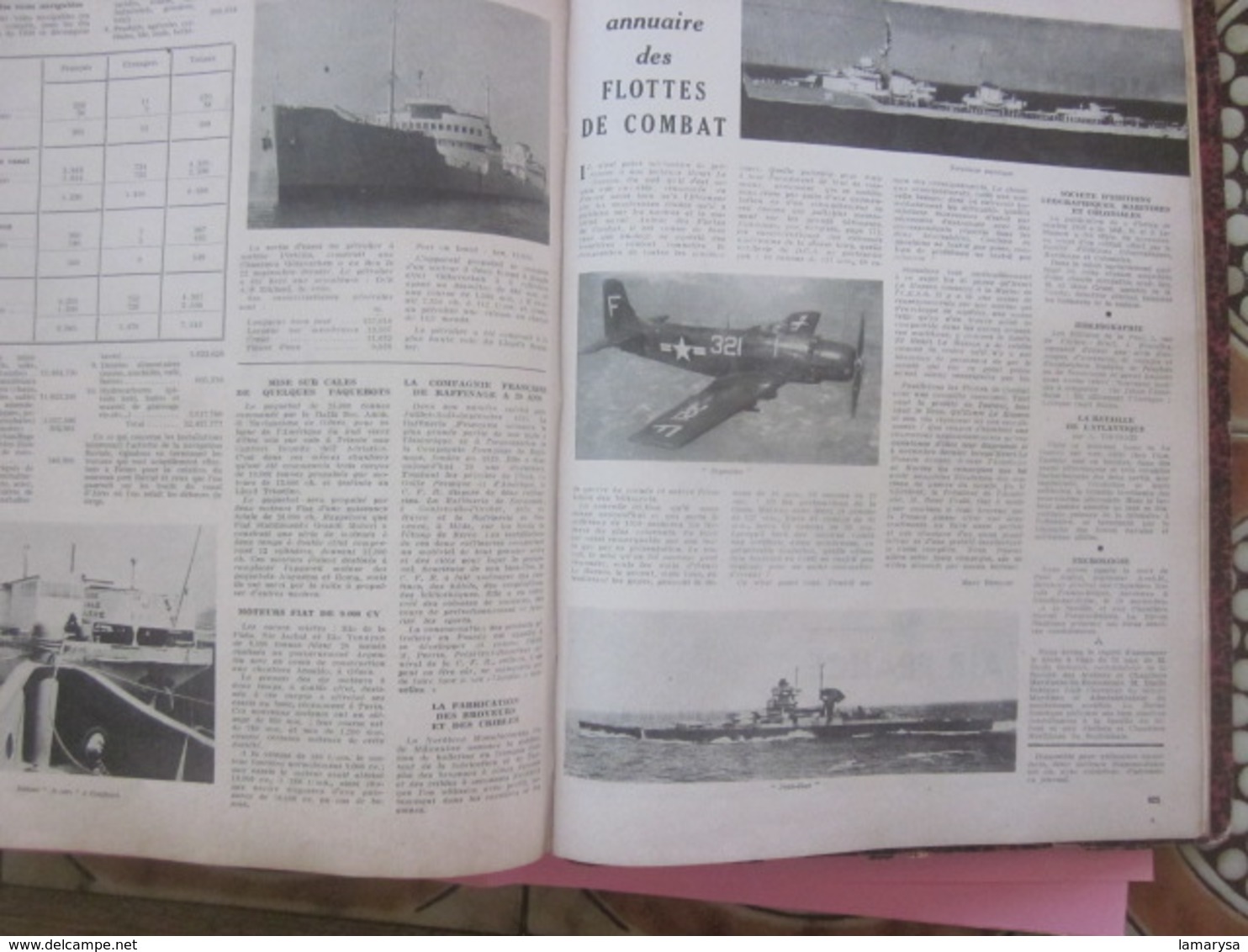 1949-RELIURE:LA REVUE NAUTIQUE-MARINE MILITAIRE-NAVIGATION COMMERCIAL,MARITIME,FLUVIAL,PÊCHE,YACHTING,CROISIÈRE-FR-Oumer