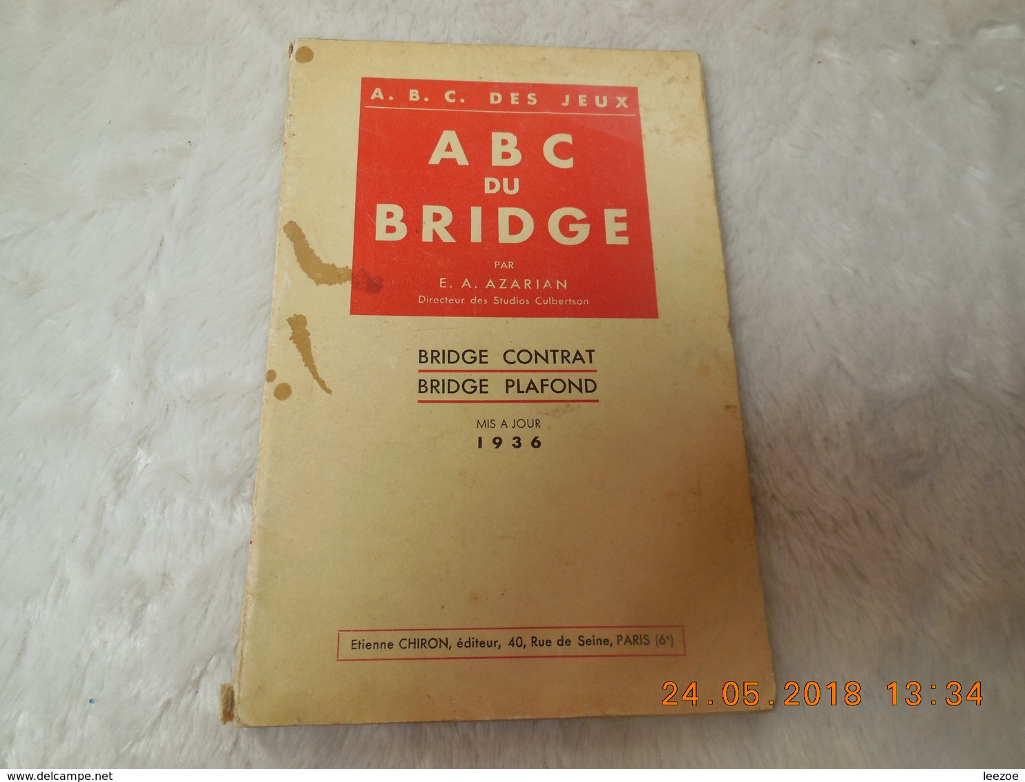 A. B. C. Du Bridge : Bridge Contrat, Bridge Plafond, Azarian ... - Jeux De Société