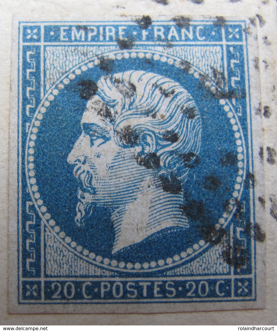 DF/988 - NAPOLEON III N°14A (LUXE) Sur LETTRE (LAC) PARIS " BUREAU F " 12 SEPTEMBRE 1861 > TOULOUSE - 1853-1860 Napoleon III