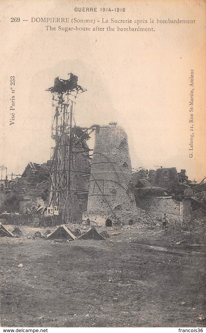 Dompierre (80) - La Sucrerie Après Le Bombardement - Sonstige & Ohne Zuordnung