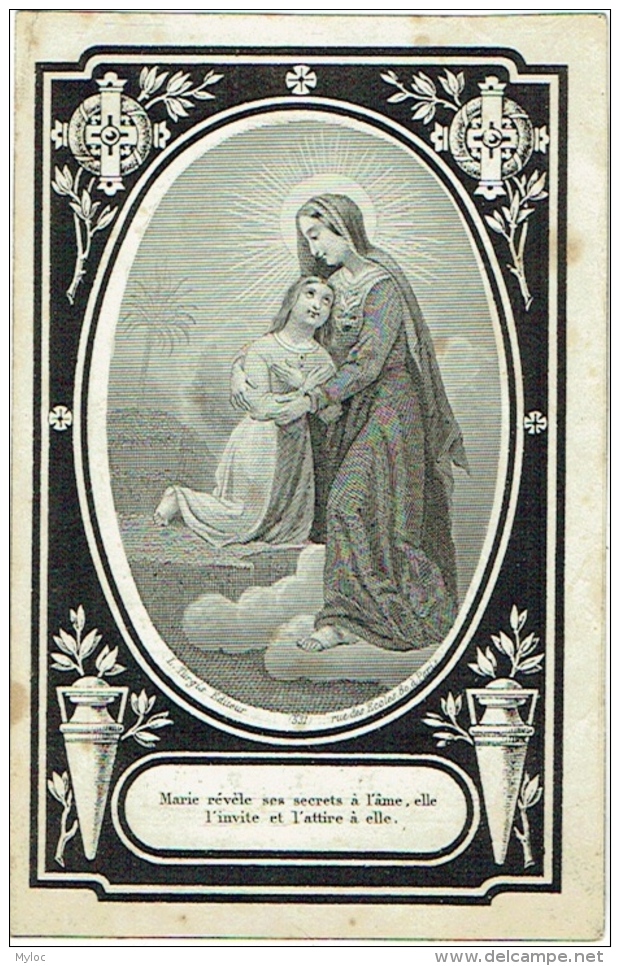 Doodsprentje/Image Mortuaire. Vander Elst. Bruxelles Mars1871/décembre 1871. - Images Religieuses