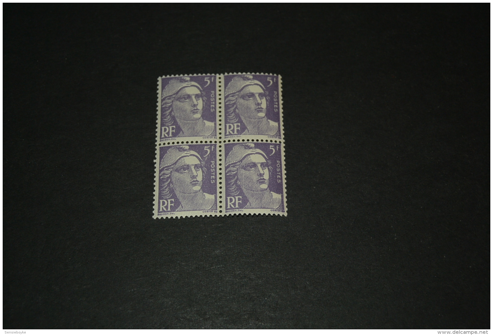 FR885-bloc De 4 MNH  France  1951 - SC. 650 -   5fr. Violet     - Marianne - 1945-54 Marianne De Gandon