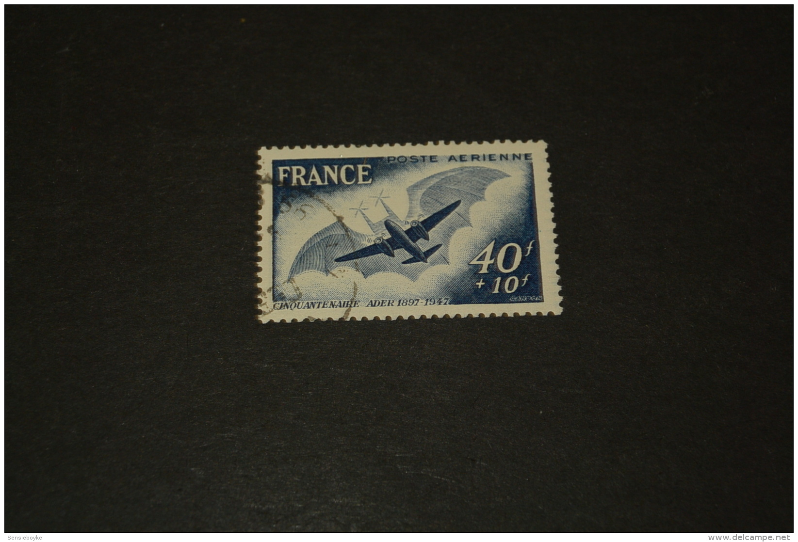 FR1007-stamp Used France 1948  SC. CB3--  - Airmail  - 50th. Anniv. Of Flight Of Clement Adre's Plane - The Eole - 1927-1959 Oblitérés