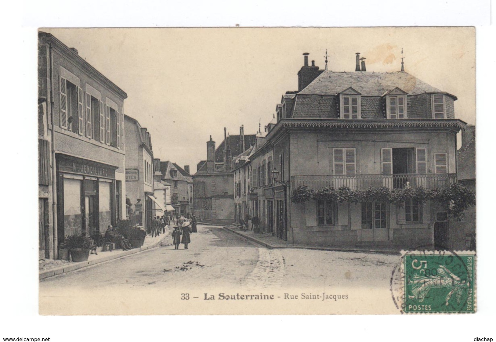 La Souterraine. Rue Saint Jacques. Commerces Dont Jandillard. (2889) - La Souterraine