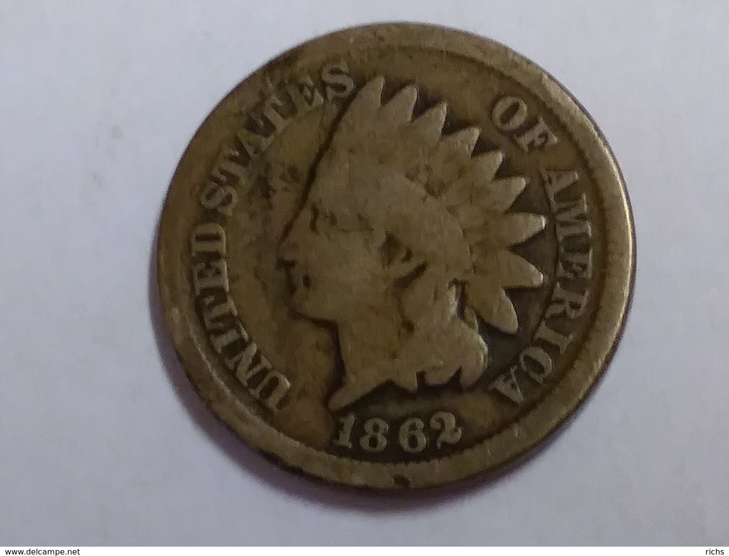 1862 Indian Head Cent - 1859-1909: Indian Head