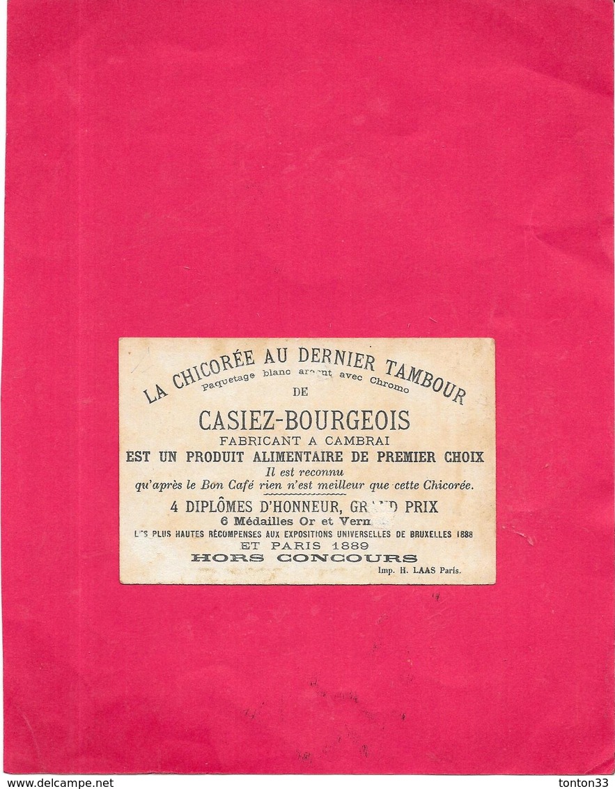 CHROMO CHICOREE Au Dernier Tambour CASIEZ-BOURGEOIS à CAMBRAI - Les Victimes Du Devoir - BARA1 - - Thé & Café