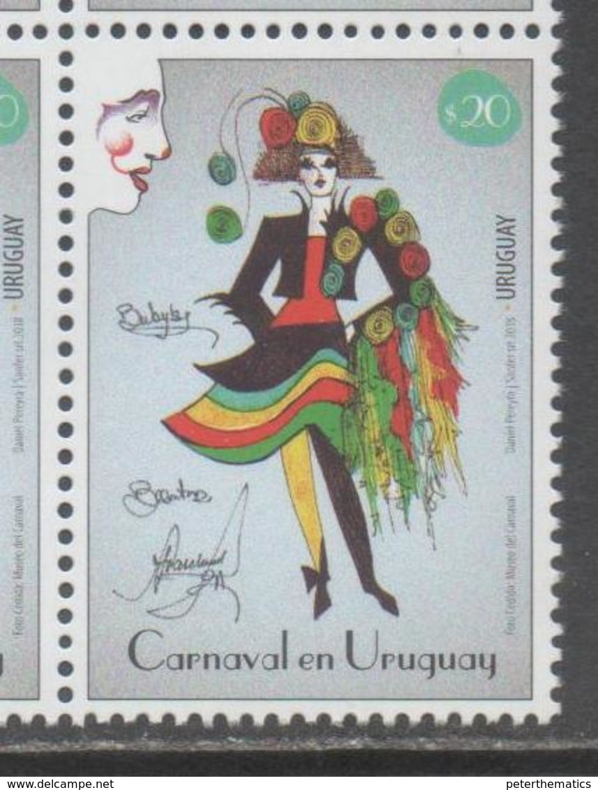 URUGUAY, 2018, MNH, CARNIVAL, 1v - Carnival