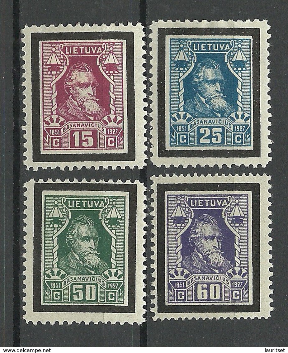 LITAUEN Lithuania 1927 Michel 274 - 277 * - Lituania