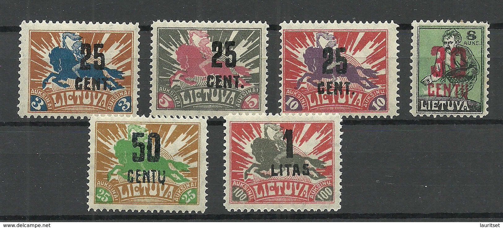 LITAUEN Lithuania 1920 Michel 170 - 175 * - Lithuania