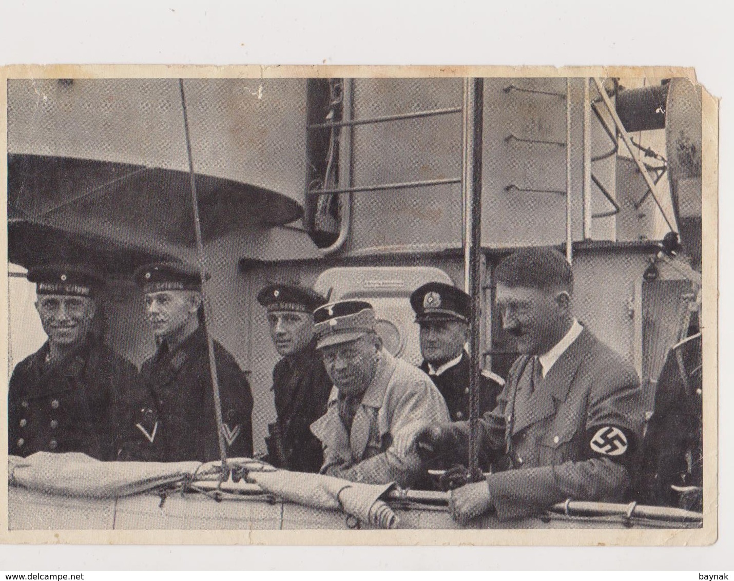 DEUTSCHLAND --  MARINE, FLOTTEN PARADE VOR KIEL 1933 /  DER FUHRER UND ...  / KREUZER ,, LEIPZIG ,, / PHOTO  12 Cm X 8 - 1939-45