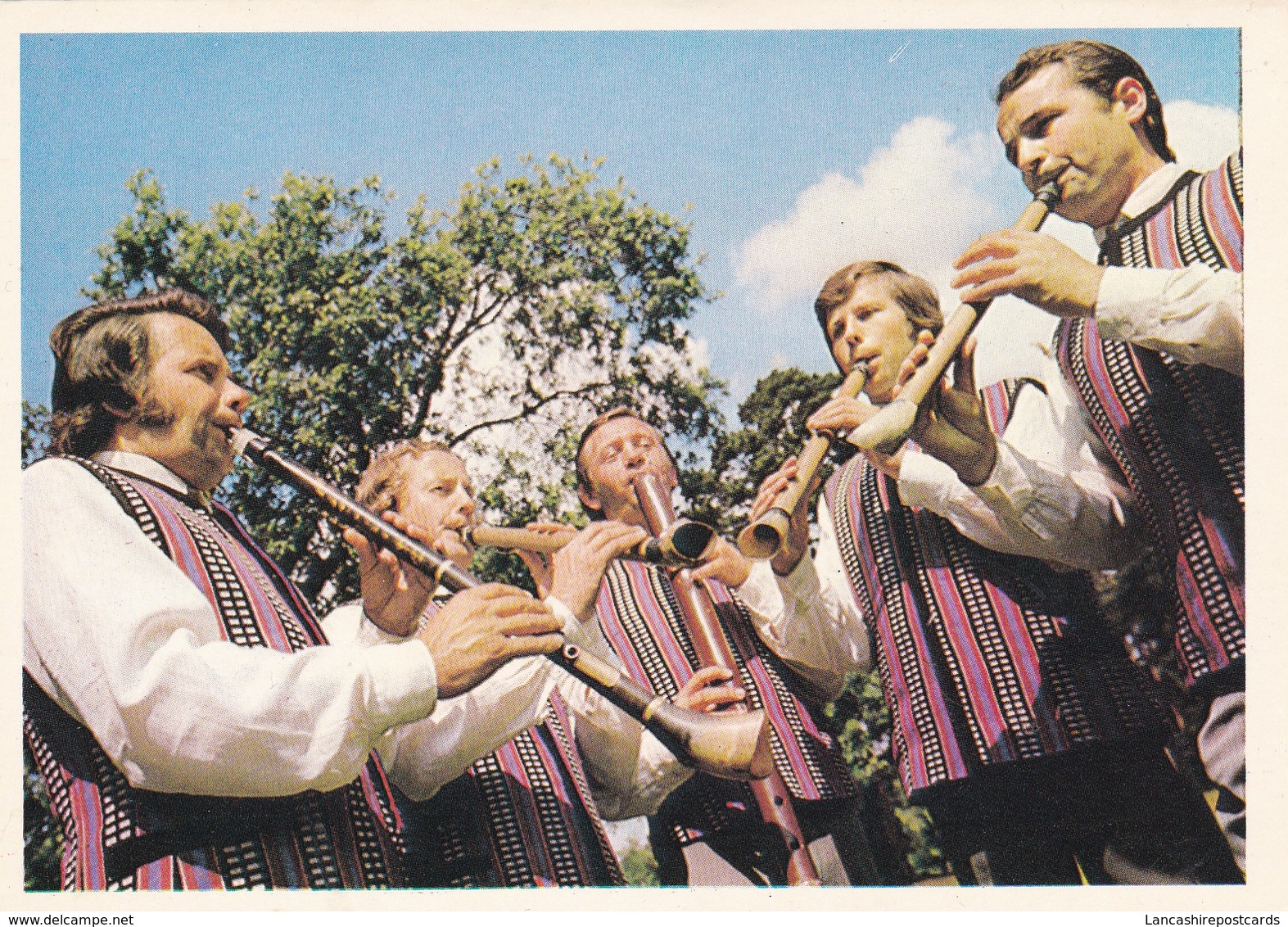 Postcard Quintet Of Lithuanian Folk Instruments Birbynes Music / Costume Interest My Ref  B22614 - Music