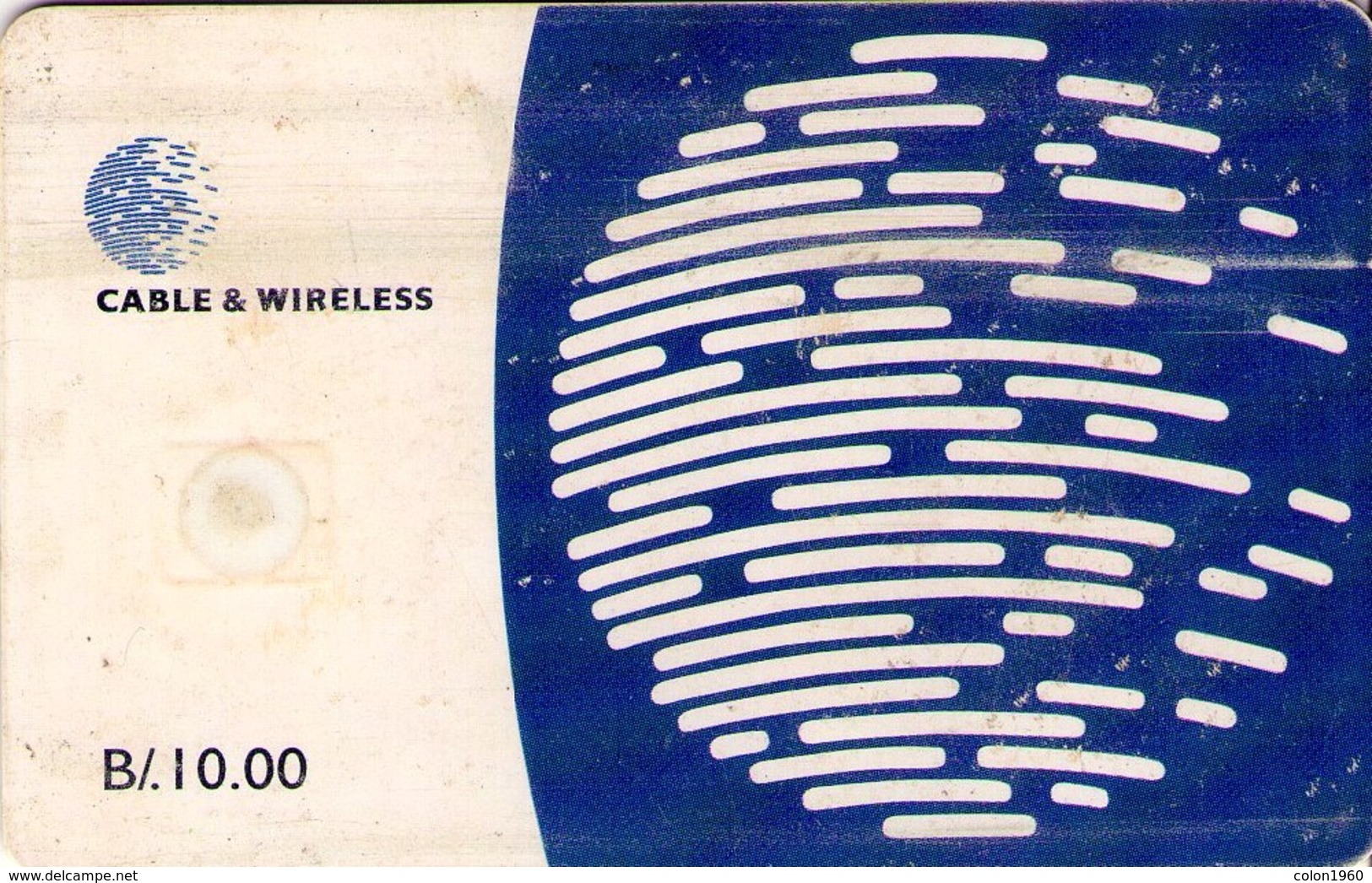 PANAMA. PA-C&W-0009A. Logo - 3st Series (GEM5 On Back). 10B. 2002. (043) - Panamá