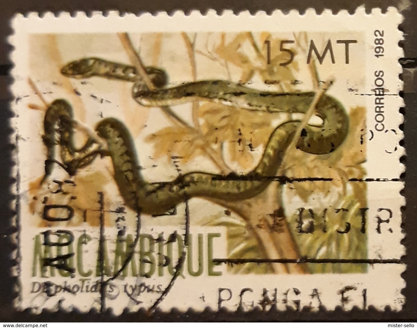 MOZAMBIQUE 1982 Reptiles. USADO - USED. - Mozambico