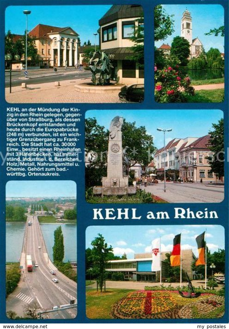 73234008 Kehl_Rhein Landesgrenze Deutschland Frankreich Chronik Rheinbruecke Keh - Kehl