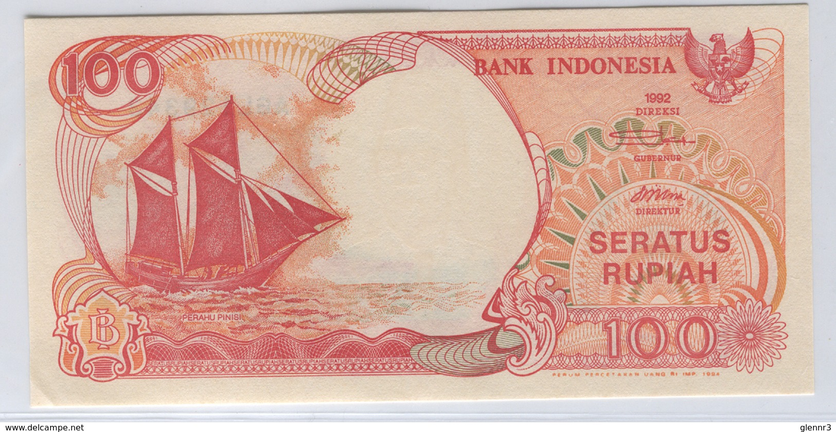 INDONESIA 127a 1992 100 Rupiah UNC - Indonesien