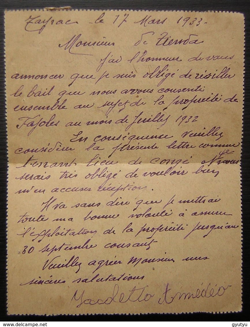 1933 Saint Maurin (Lot Et Garonne) Carte Entier Postal Recommandée Avec Complément, Pour Layrac - 1921-1960: Période Moderne