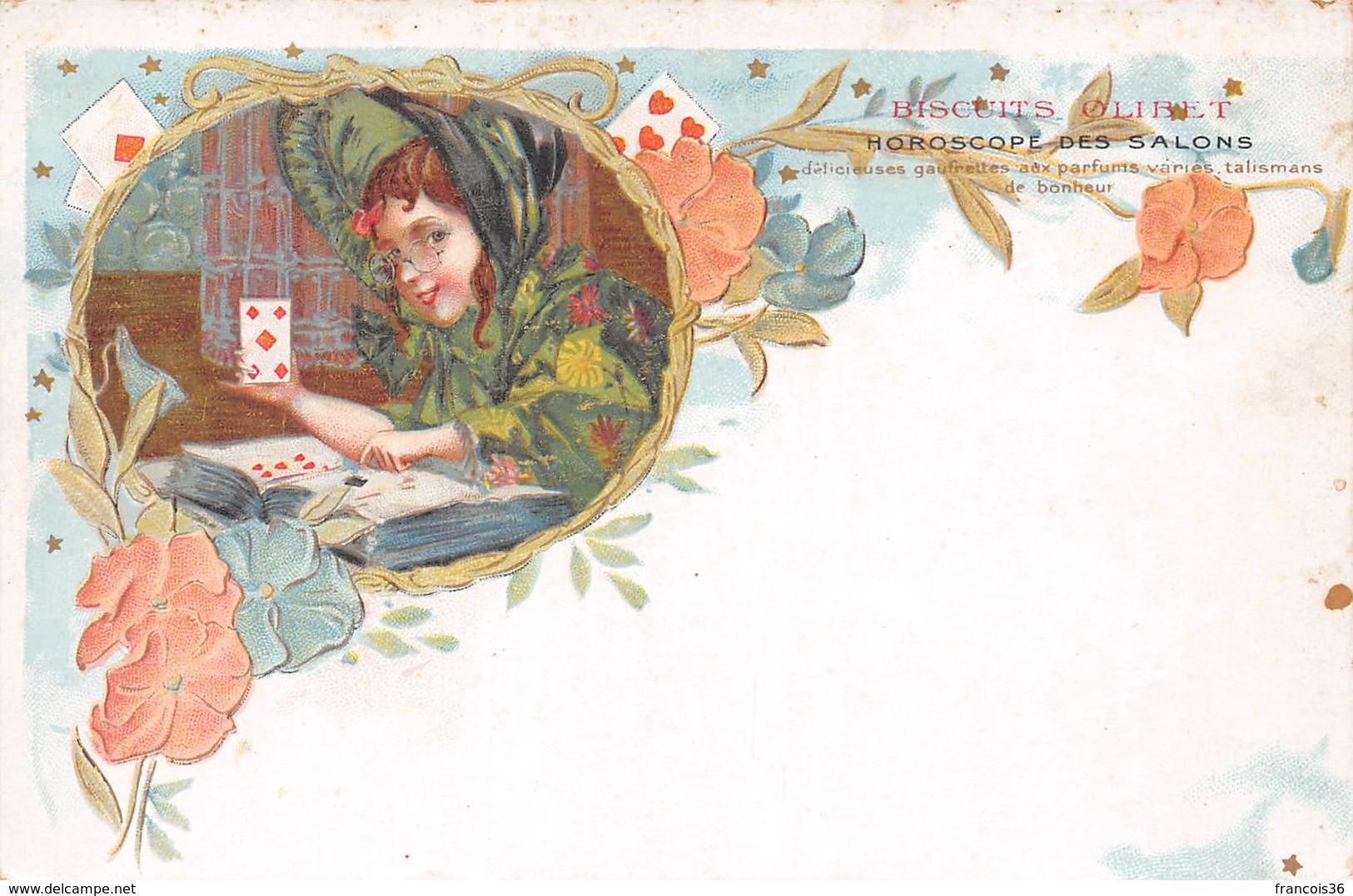 Horoscope Des Salons - Biscuits Olibet - Tarot Cartomancie Voyance Cartes - Playing Cards