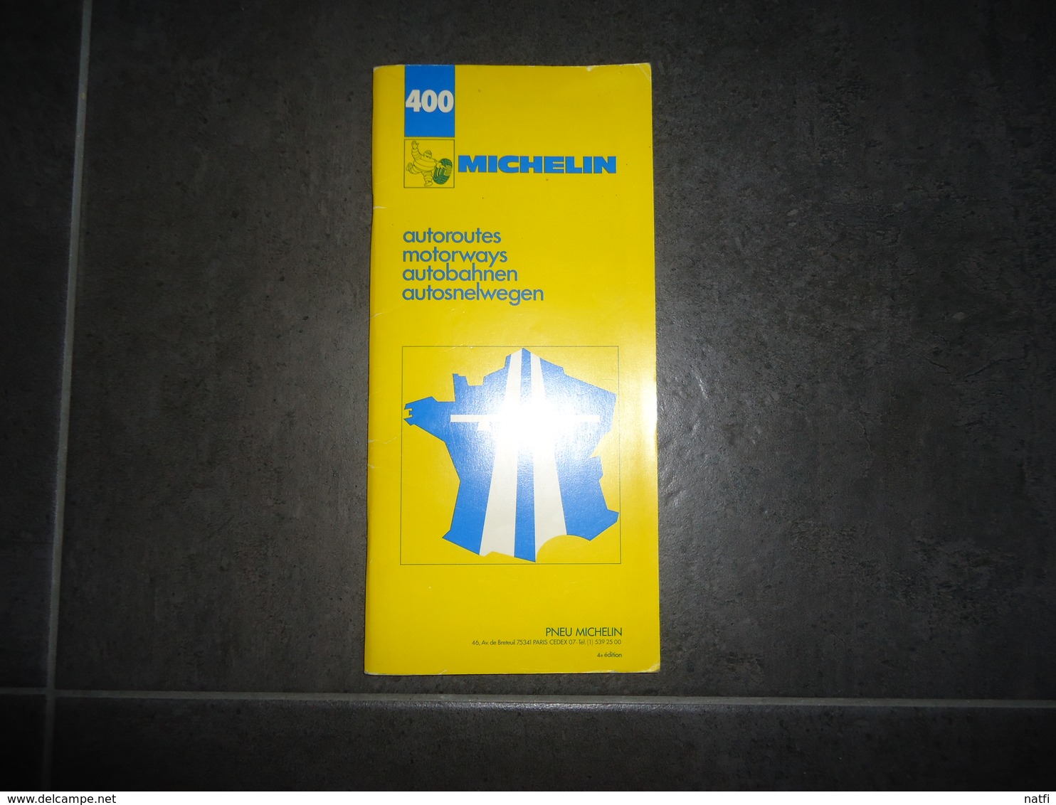 CARTE   MICHELIN  AUTOROUTES MOTORWAYS AUTOBAHNEN AUTOSNELWEGEN (400)) VOIR PHOTOS - Cartes Routières