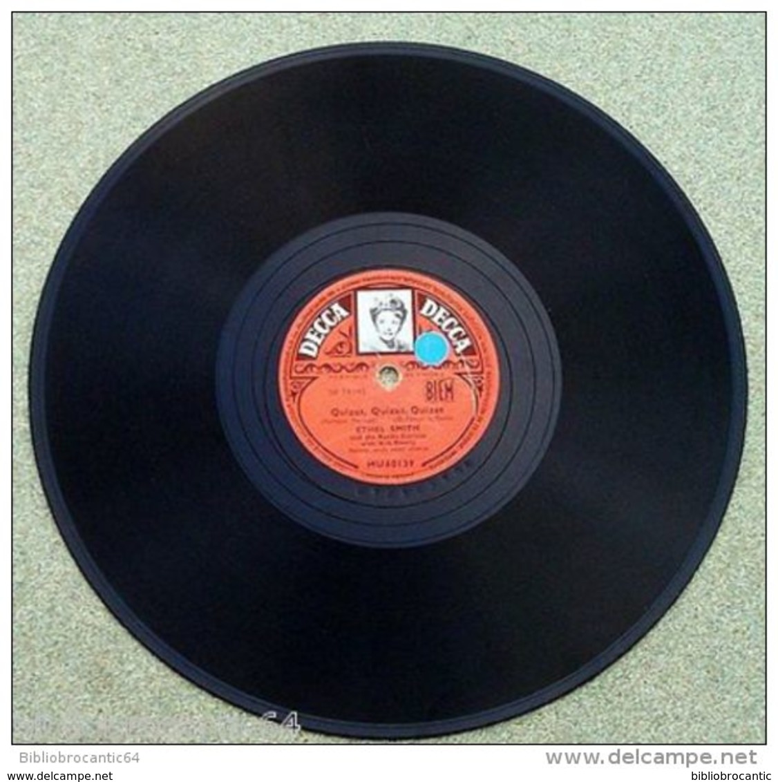 78 TOURS "ETHEL SMITH" < QUIZAS,QUIZAS,QUIZAS /MADE FOR EACH OTHER < DECCA W 74140 - 78 Rpm - Schellackplatten