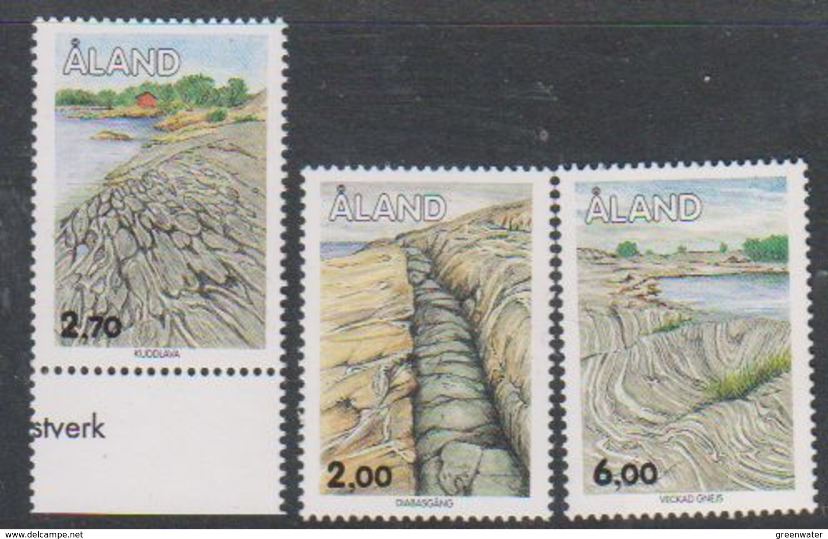 Aland 1993 Stone Formations 3v ** Mnh (38852A) - Aland