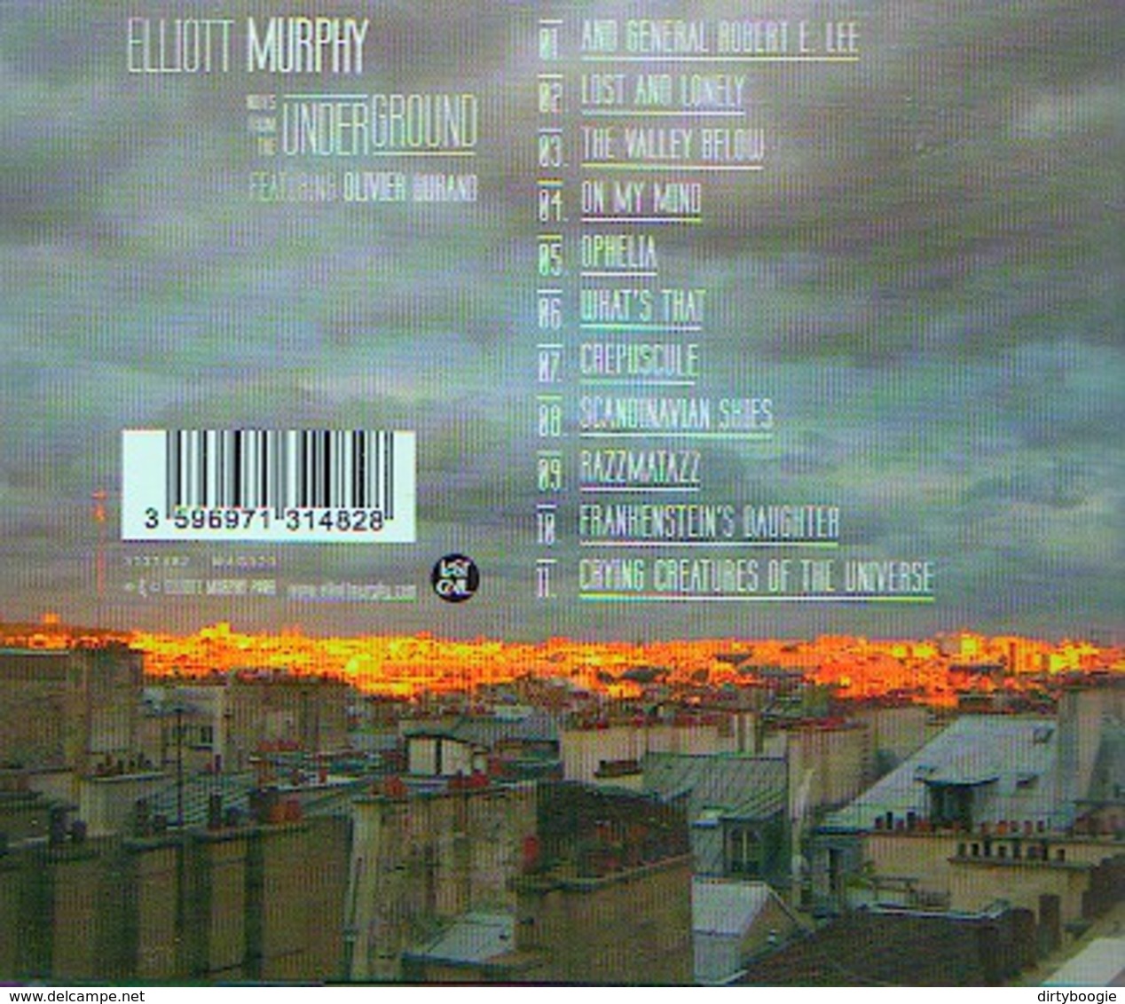 Elliott MURPHY - Notes From The Underground - CD - Rock