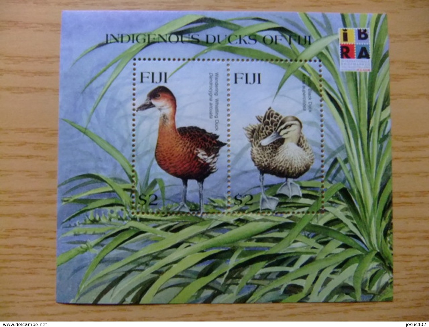 FIDJI 1999 FAUNA Canards Patos Ducks Yvert Bloc 32 ** MNH - Fiji (1970-...)