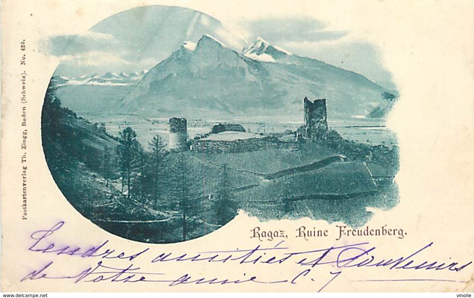 PIE18-Amb-2707 : RAGAZ. RUINE FREUDENBERG. - Berg