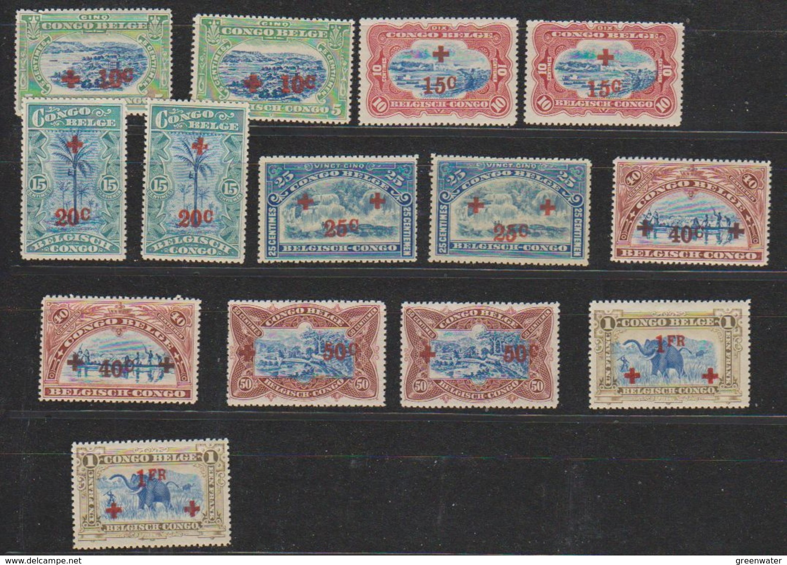 Belgisch Congo 1918 Rode Kruis 14w * (=mint, Hinged) As They Are (38853) - Neufs