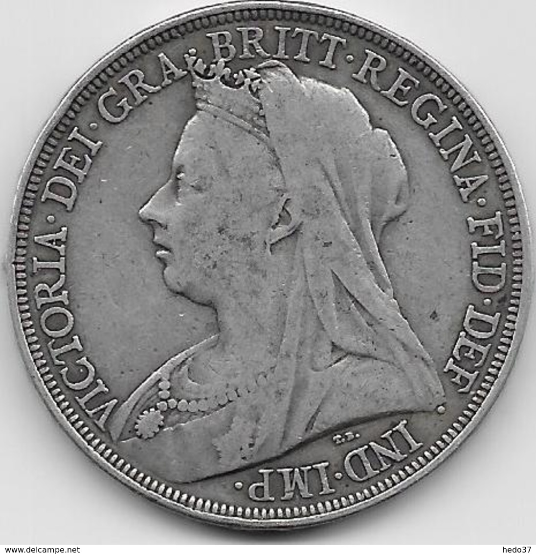 Grande Bretagne - Crown - 1897 - Argent - Autres & Non Classés
