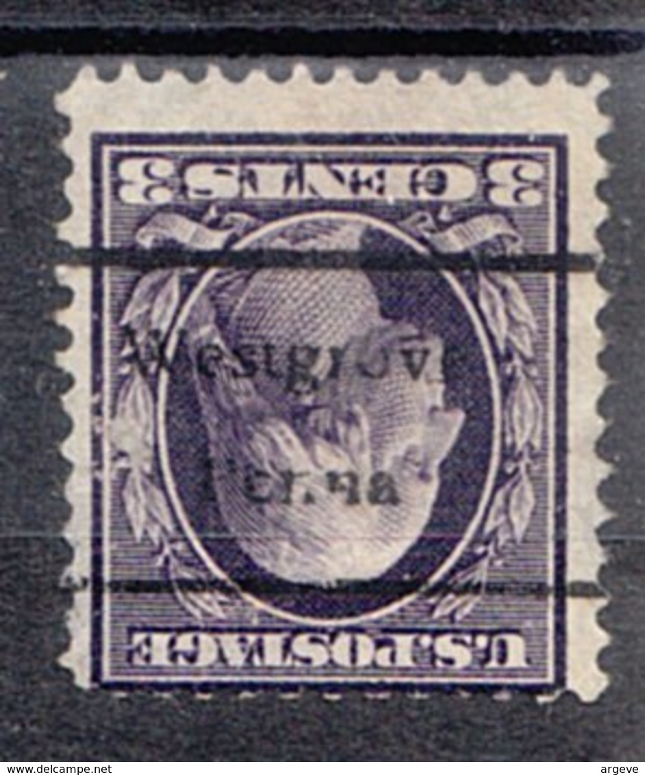 USA Precancel Vorausentwertung Preo, Locals Pennsylvania, Westgrove L-1 TS, Stamp Thin - Vorausentwertungen