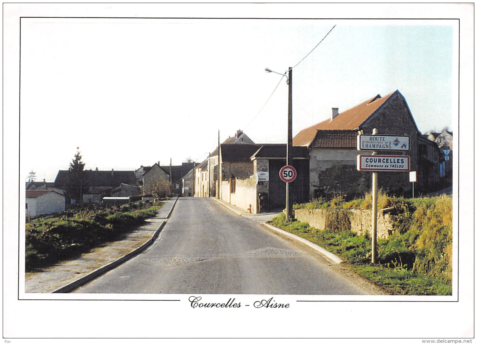 Courcelles Sur Vesle (02) - Entrée De La Commune - Autres & Non Classés