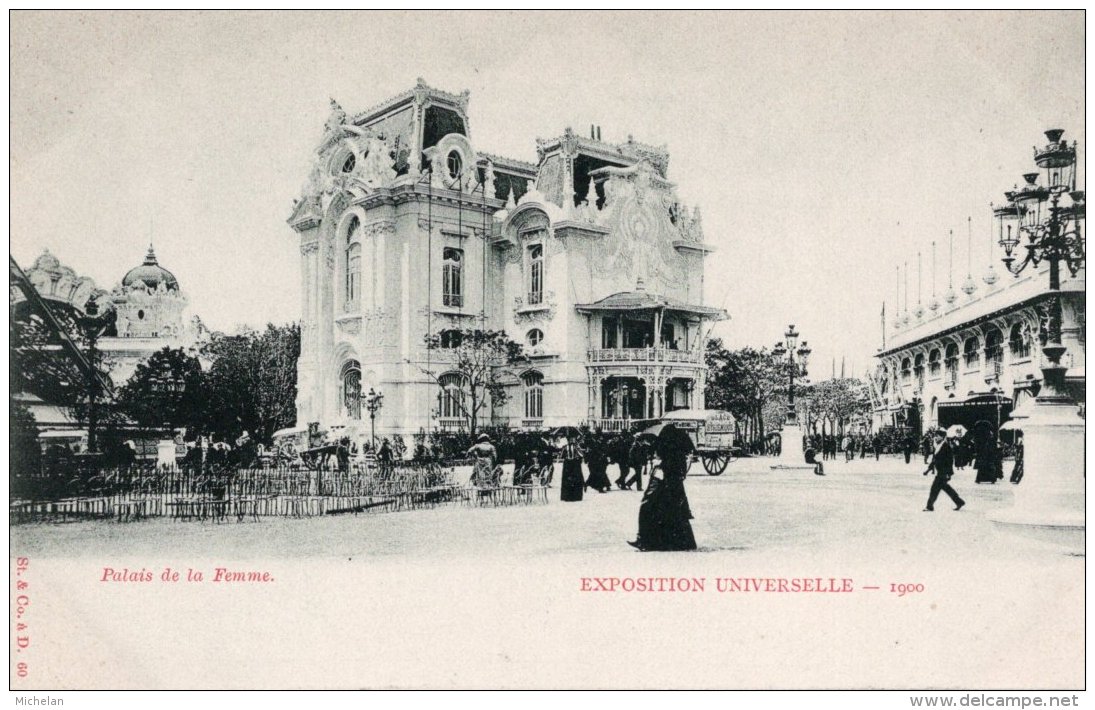 CPA   75   PARIS   EXPOSITION UNIVERSELLE-1900---PALAIS DE LA FEMME - Expositions