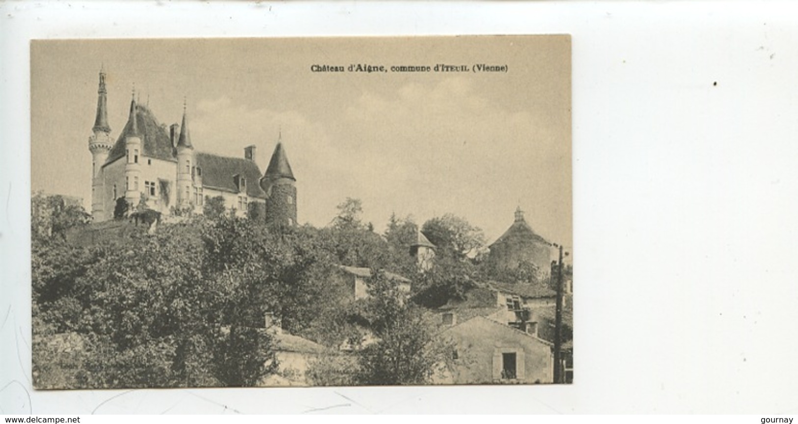 Iteuil : Château D'Aigne - Pigeonnier Colombier (Vienne) Cp Vierge - Autres & Non Classés